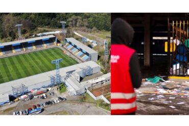 Estadio CAP / Destrozos en Estadio Bicentenario de La Florida, donde Audax Italiano ejerce localía