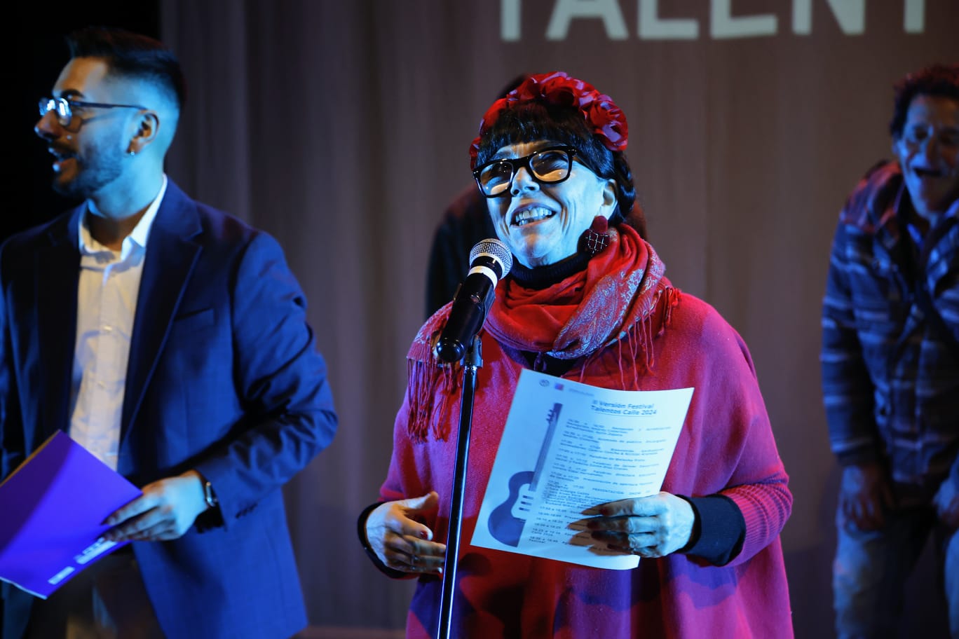 Malucha Pinto en Festival Talento de Calle 2024 con personas en situación de calle || Seremi de Desarrollo Social