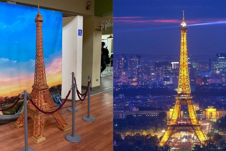 Torre Eiffel en comparativa || Sala de Prensa