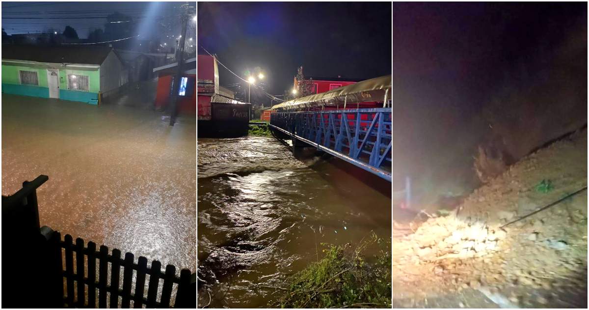 Lluvia y viento ha dejado el río atmosférico posterior al ciclón extratropical que ha afectado a Chile; Seremi de Educación suspendió clases hasta el viernes || Cedida