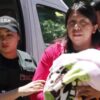 Lorenza Cayuhan y su hija recién nacida