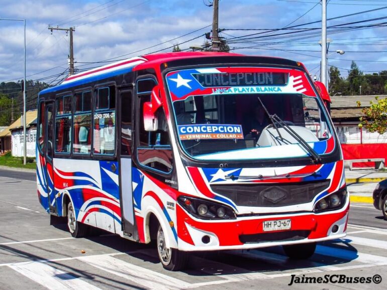 Coronel-Lota mejorará tecnológicamente en los próximos meses || Extraída de JaimeSCBuses en Facebook