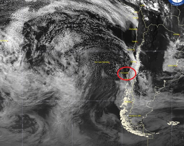 Lluvia en Concepción Carta Sinóptica