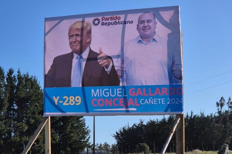 Candidato a concejal de Cañete y Trump