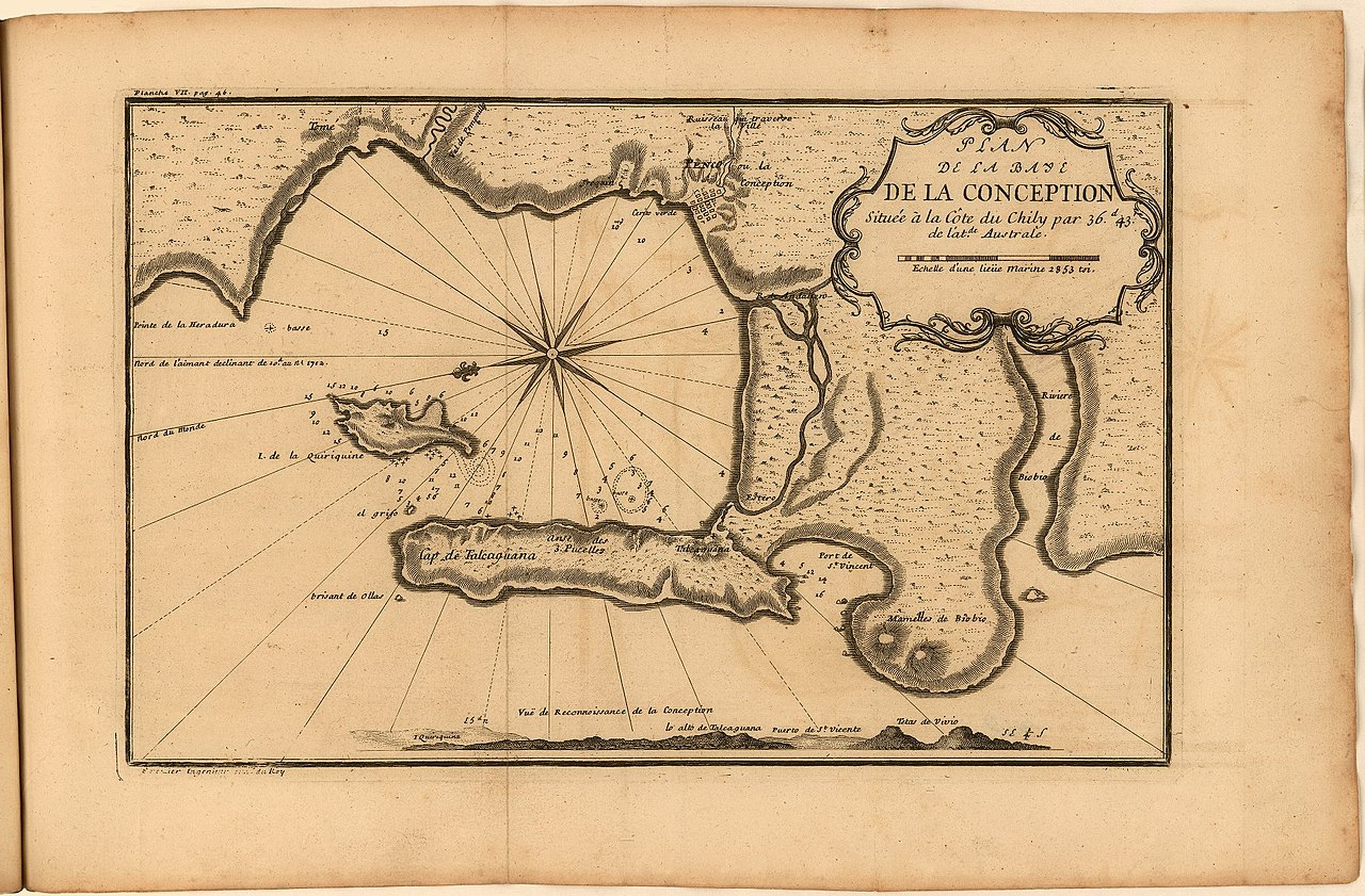 Mapa Frezier de Concepción-Penco