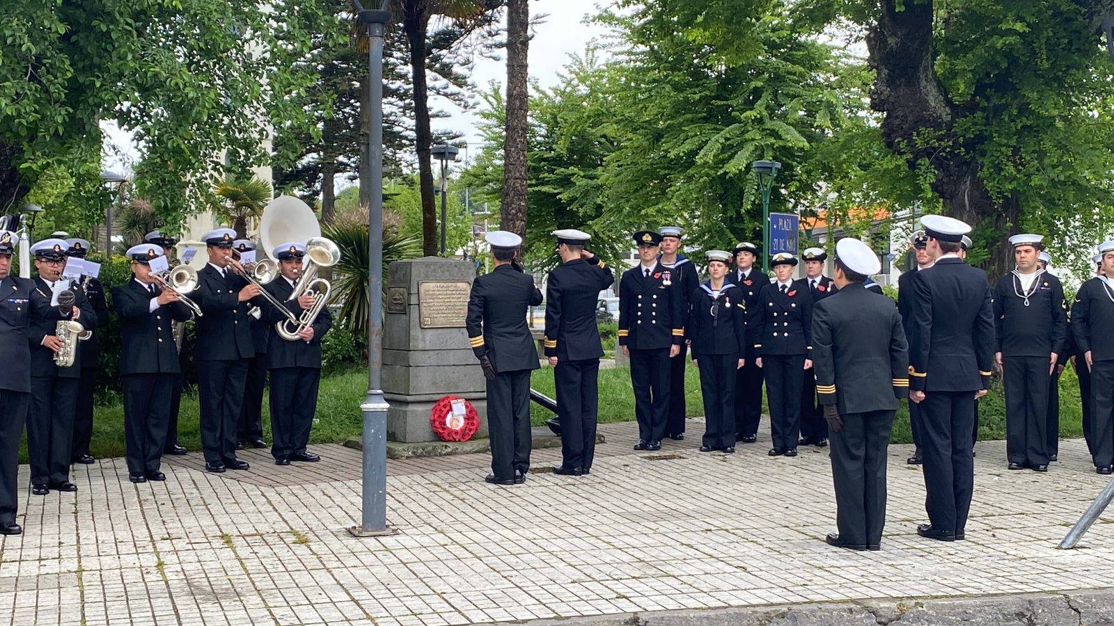 Homenaje británico en Coronel || Sala de Prensa