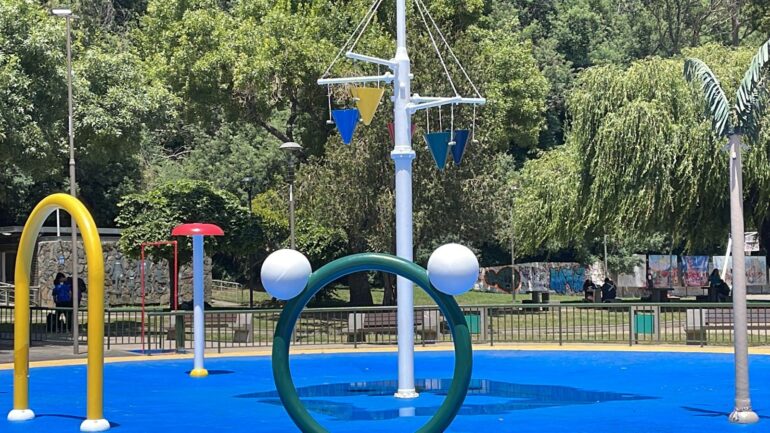 Juegos de agua Parque Ecuador