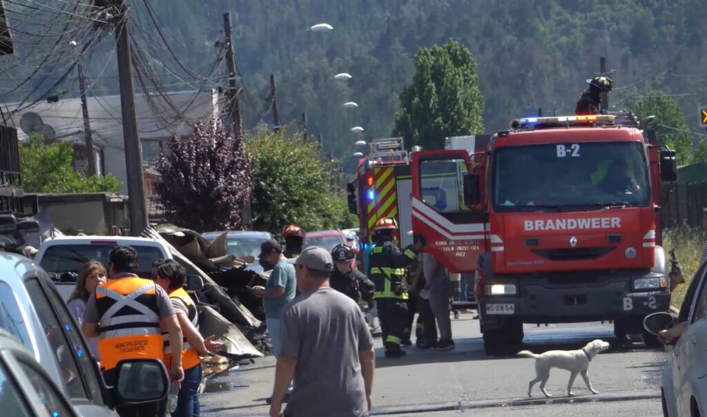 Incendio en comuna de Chiguayante