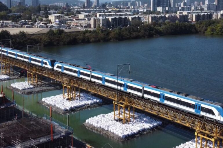 Biotrén en Puente Ferroviario