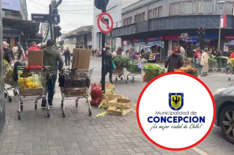 Comercio Ambulante calle Freire Concepción