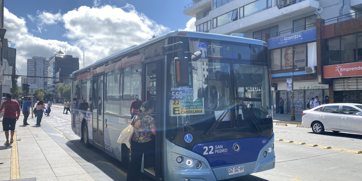 Máquina 63 de la línea 22 San Pedro Transporte Público Concepción