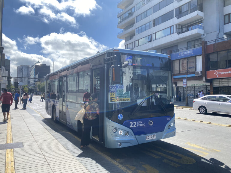 Máquina 63 de la línea 22 San Pedro Transporte Público Concepción