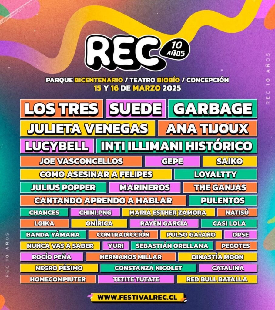 LINE UP COMPLETO REC 2025